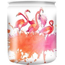 Ароматическая свеча в стакане с рисунком "Flamingo" 82/68