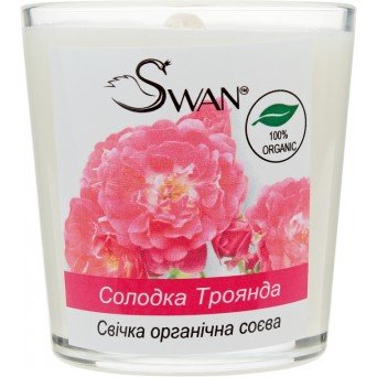 Органическая соевая свеча "Сладкая Роза"
