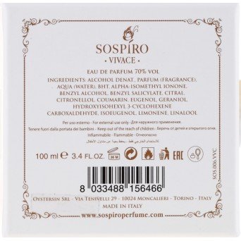 Sospiro Perfumes Vivace